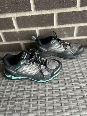 WindRiver Teal, Grey and Black Women's Low Cut Trail,  Hiking, Shoes - Size 6